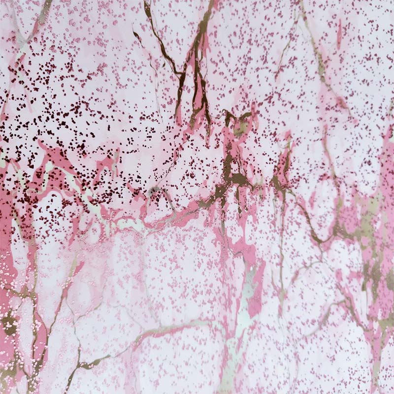 Lycra Fantasia Effetto Marmo Rosa e Oro Lycra Fantasia Laminata Effetto Marmo Rosa - immagine 1