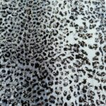 Lycra Fantasia Laminata Animal Grigio